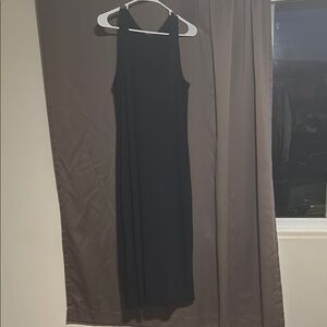 Tommy Bahama Black Halter Sheath Maxi Dress